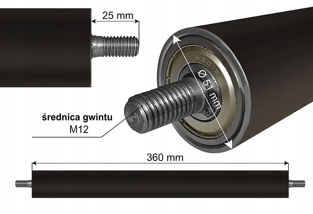 Transportný valec Metal-Kolor Roller 360